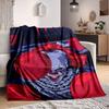 1pc It "Clown" Flannel Throw Blanket - HD Printed Lightweight Soft Warm All-Season Blanket for Sofa, Bed, Travel, Camping 021