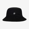 Chapeau seau en coton surdimensionné - Noir