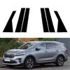Glossy Black Window Door Column B C Pillar Post Cover Trim for Kia Sorento 2010-2018 2019 2020 2021 2023 Decoration Stickers