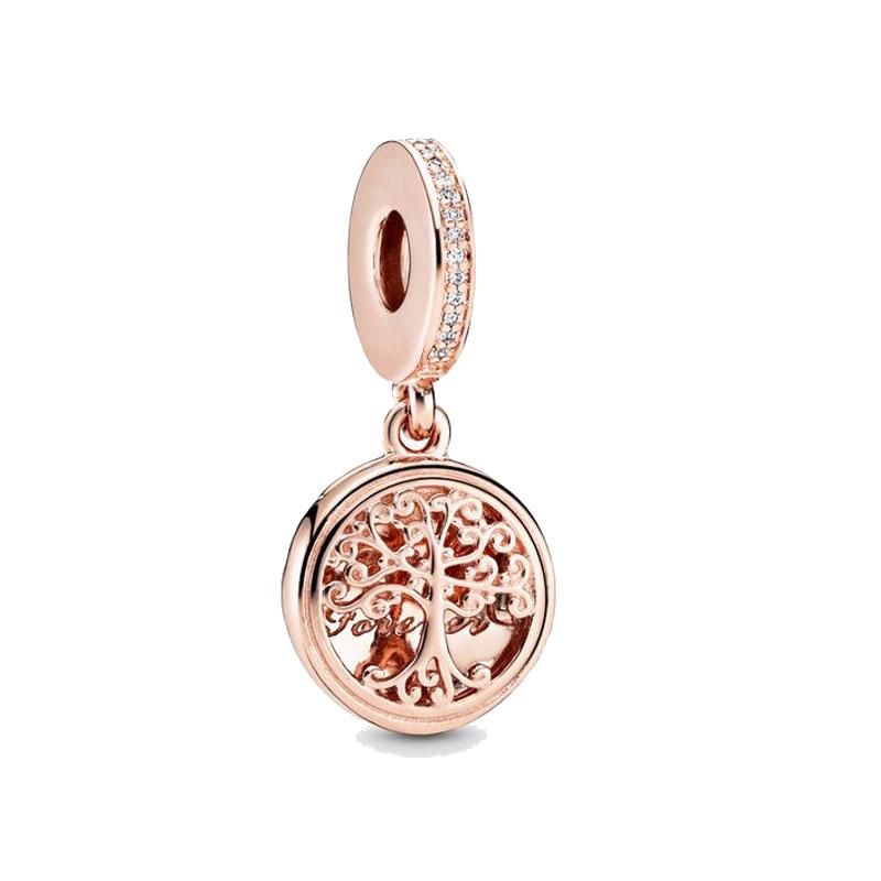 New Fine Rose Gold White Pink Clip Dasiy Ocean Summer Charms Fit Original Sterling Silver Plated 925 Bracelet For Women Jewelry