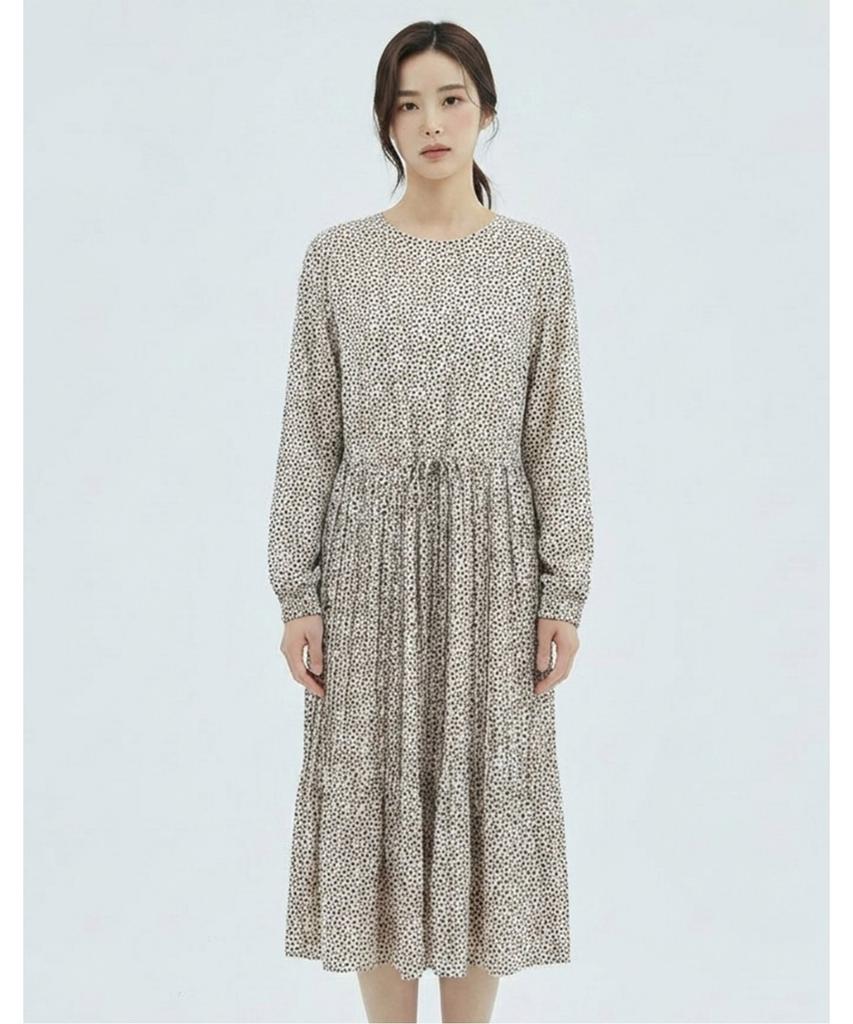 VANAKE Flower Pattern Dress_Vb35Opq304Z