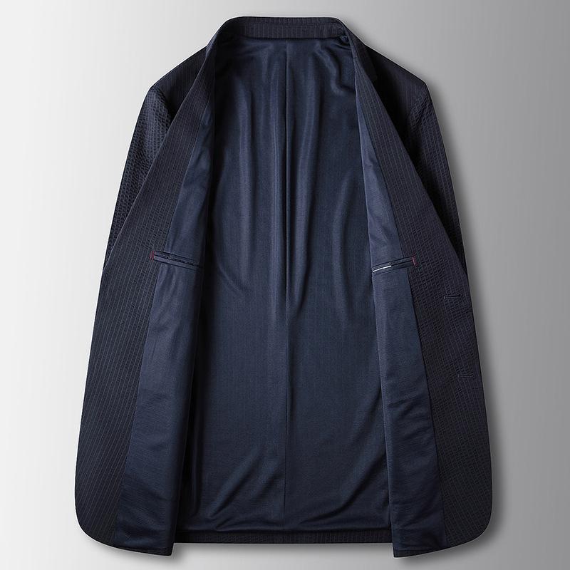 Men's Casual Suit Spring and Summer Thin Light Luxury Business Single West Solid Color Non-ironing Youth Micro-elastic Convenience Jacket