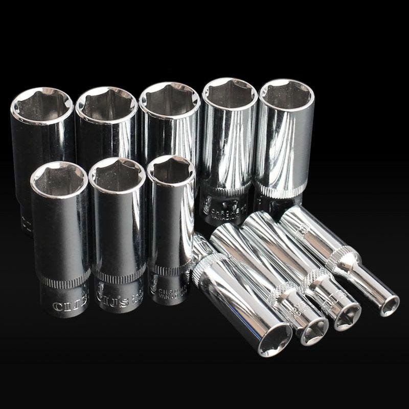 Timeless Design Hex Drive Part 1/4" Drive Socket Set Long Deep 4-14 Mm Snap On Screwdriver