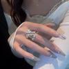 1pc Design Wide Imitation Pearl Ring Female European and American Exaggerated Opening Ring for Women Trendy Jewelry Gift KTY