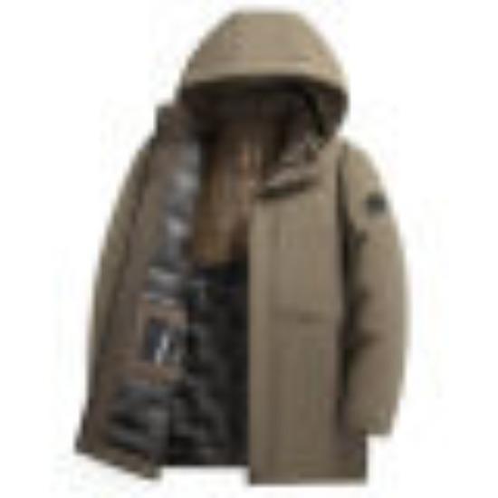 Winter Men's Padded Coat Loose Dad Business Casual Warm Can Be Removed Hat Winter Padded Coat Men