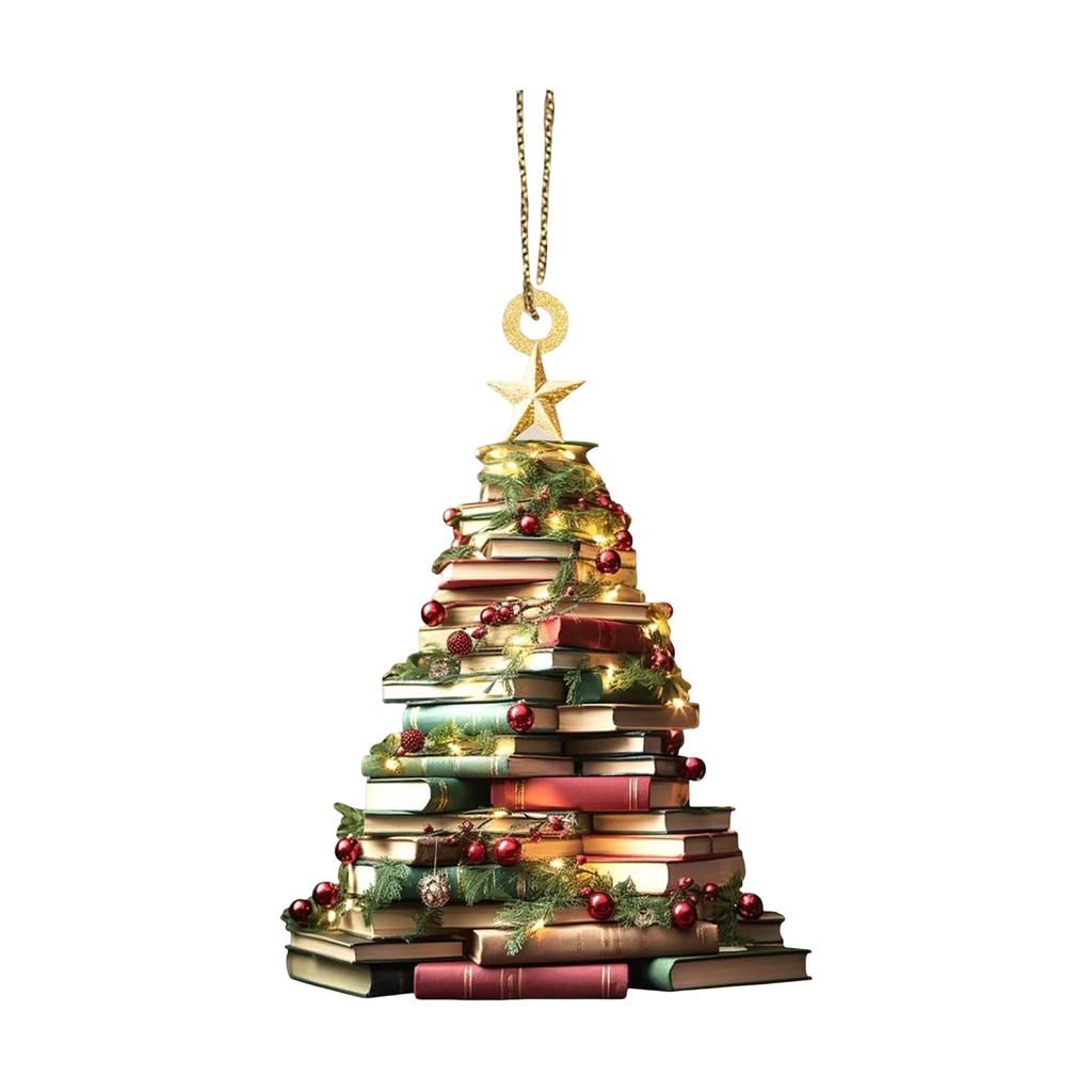 2D Christmas Decoration Pendant Christmas Tree Tag Theme Party Crafts Ornament