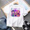 Kpop Demon Hunters Barnkläder Kortärmad T-shirt Söt K-pop Demon Hunters Tiger Harajuku T-shirt för Pojkar Flickor