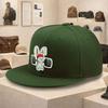 Tyngdlyftande Kanin Rolig Grafisk Tryck Platt Brätte Basebollkeps Polyester Streetwear Snapback Hatt Unisex