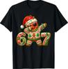 67 Christmas 6 7 Meme Gingerbread Man Xmas Pajamas Six Seven T-Shirt