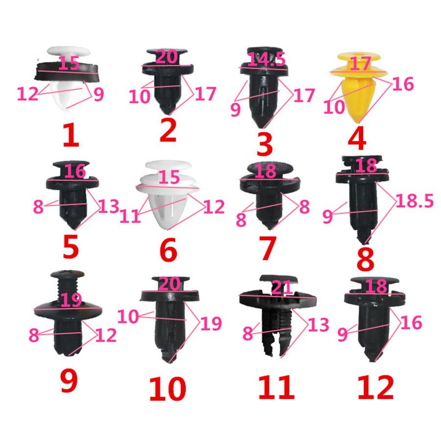 180PCS Car Door Panels Bumper Cover Fender Automotive Plastic Fasteners Boxed With Remover Repair Tool Kit Auto Fastener Clips Set Auto Fasteners