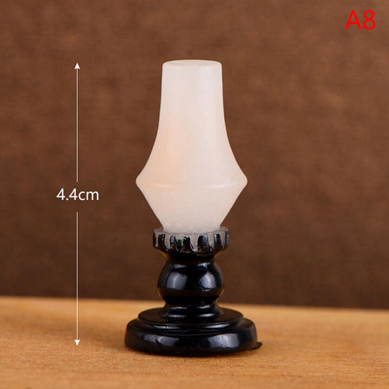 1PC/5PCS Dollhouse Miniature Christmas Park Street Lamp Doll Streetlight Decor Mini Garden Landscape Village Decoration DIY Toys