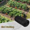 Filet de Jardin Anti-Oiseaux Réutilisable Robuste Filet Anti-Oiseaux Noir Matériau PE Filet de Protection Protection des Légumes