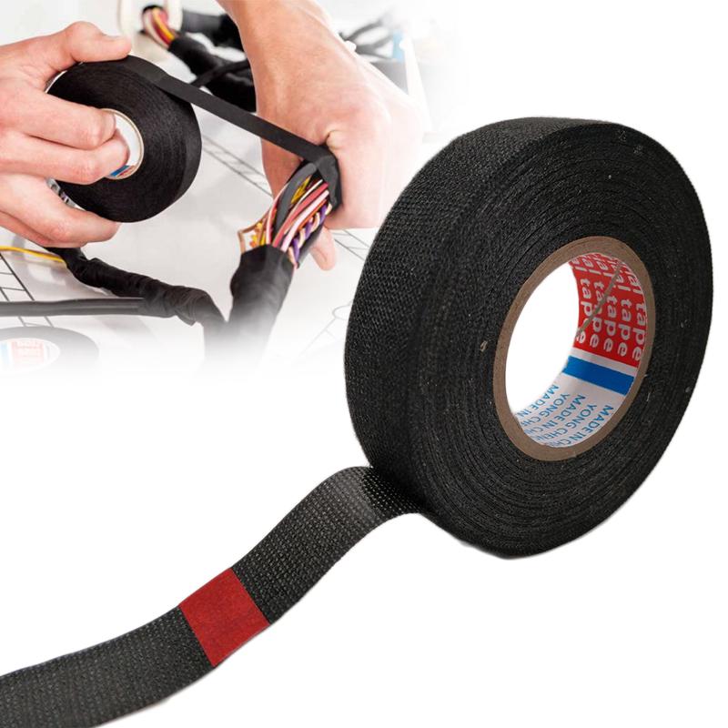 New Adhesive Cloth Tape for Cable Harness Wiring Loom Length 15M Antiflaming