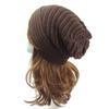 Outdoor Striped Slouchy Knitted Hat Beanie Hat Ski Cap Baggy