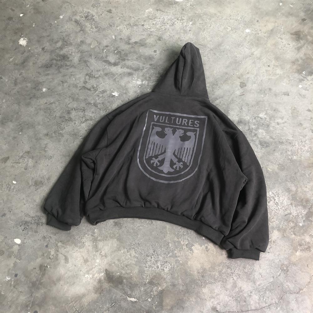 Sweat-shirts amples surdimensionnés RogueWave 100% coton imprimés à enfiler à capuche pour hommes