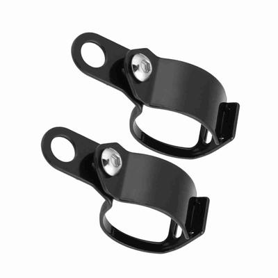 Support de montage de clignotant de moto, 2 pièces, adapté pour fourche avant de Scooter de 30 à 45mm (Noir)