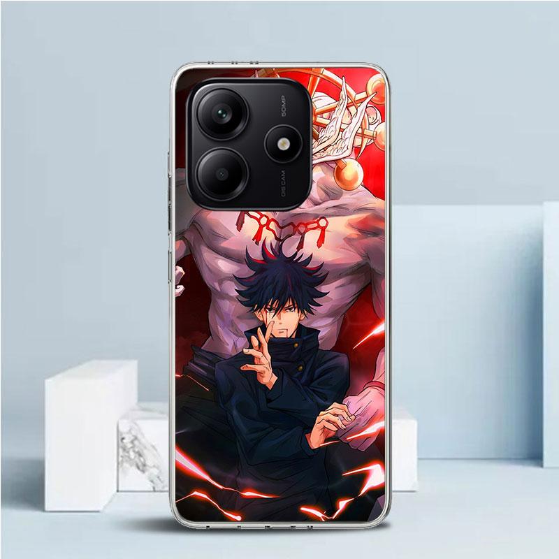 Kaisen J-Jujutsu Fushiguro Megumi Telefoonhoesje Voor Xiaomi Redmi Note 15 14 14S 13 12S 12 Pro Plus 11S 11 11T 11E 10S 10 + Zachte TPU