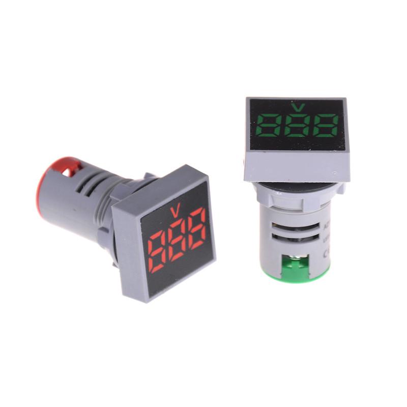 22Mm Ac12-500V Voltmetru Panou Pătrat Led Digital Măsurător de Tensiune Lumină Indicator