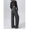 Schwarzer Anzug Wide-Leg-Hosen Damen Frühling und Herbst Neu Hochwertig Fallend Hochtailliert Locker Lässig Schmal Gerade Hosen