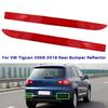 Left&Right Front Bumper Reflector Tail Light Brake Lamp No Bulbs for VW Tiguan 2009 2010 2011 2012 2013 2014 2015 2016 2017 2018