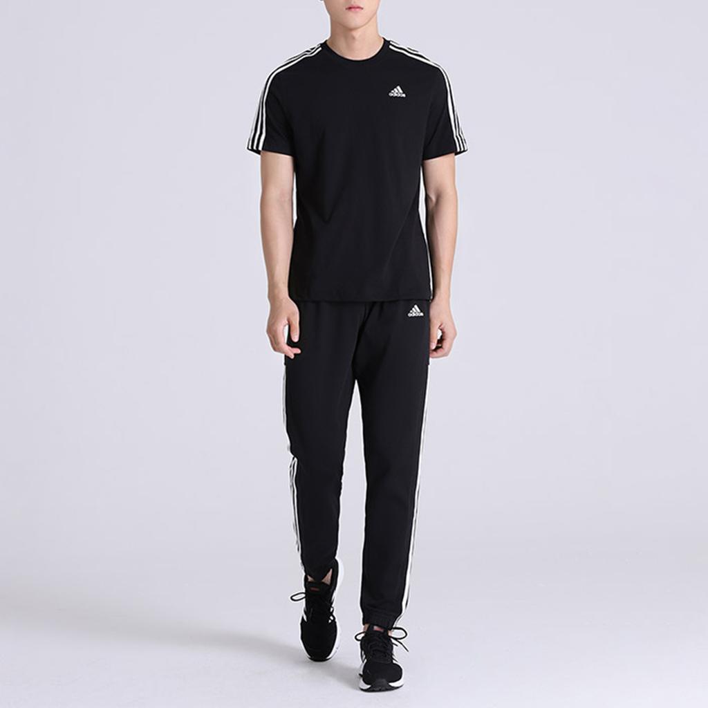 adidas T Shirts Men's Black Crew Neck Moderate Straight Fit S98717