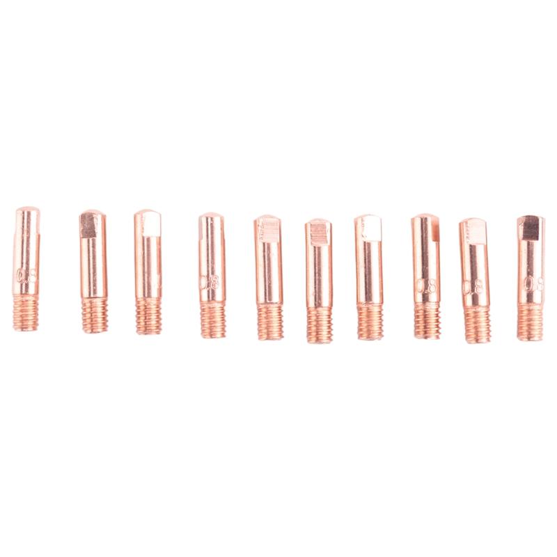 14Pcs MB-15AK Welding Torch Consumables 0.8Mm Contact Tips Gas Ceramic Nozzle For 15AK MIG Welding Torch