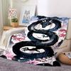 1pc Dragon, Cherry Blossom Blanket - Perfect Gift for Birthdays, Christmas & Halloween- Soft, Warm & Versatile yy250909167