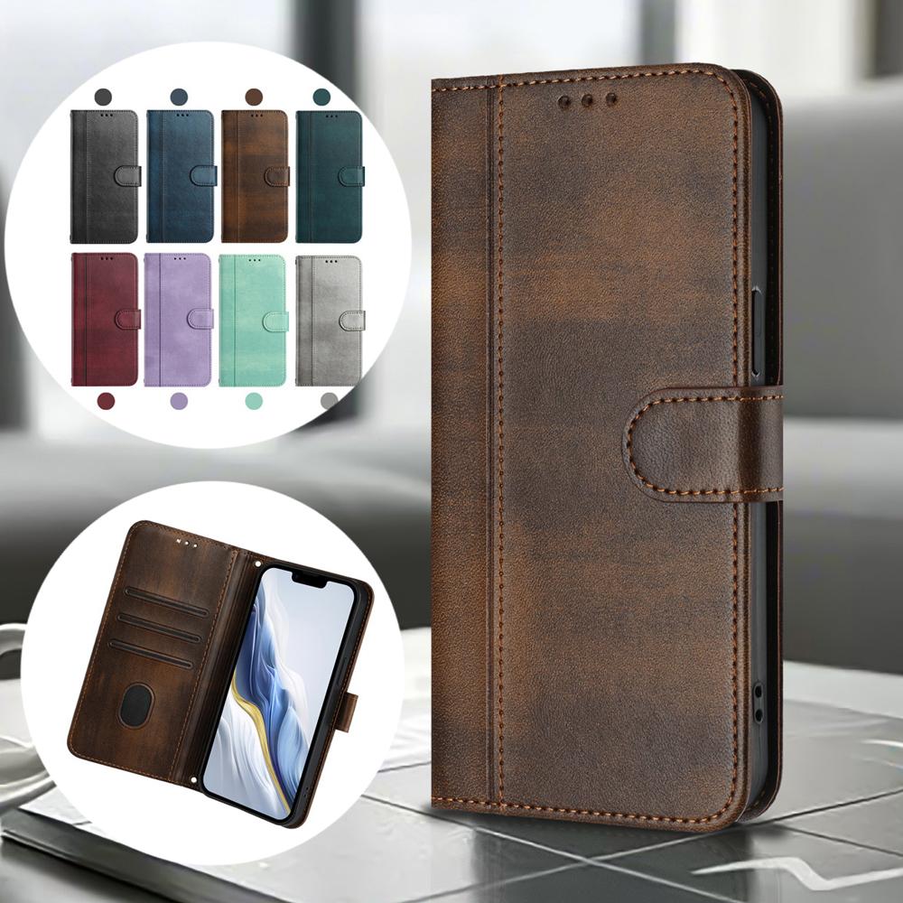 Wallet With Card Slot Kickstand Magnetic Flip Leather Case For Tecno Spark 30 30c 20 20c 10 10c 9 9t 7P 7 7T 8C 5 Pro Plus 4G 5G