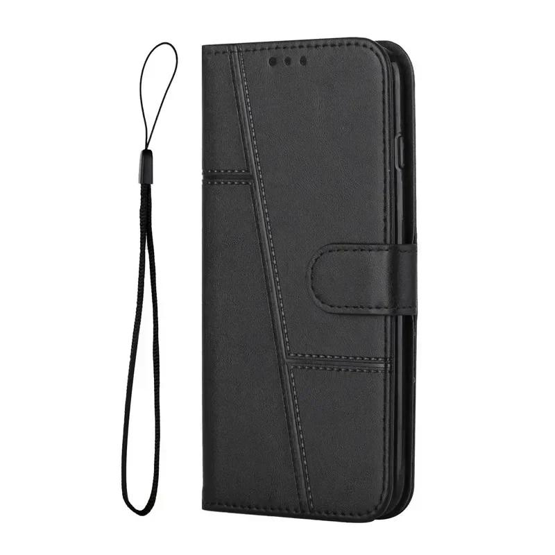Leather Flip S25FE S25E Case On For Samsung Galaxy S25 FE S24 Ultra S23 Edge S22 Plus 5G Magnetic Cases Stand Wallet Phone Cover