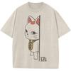 Dandadan Turbo Granny Okarun Graphic T-shirt Manga Washed Oversized T Shirt Men Women Clothing Harajuku Cotton Short Sleeve Tees