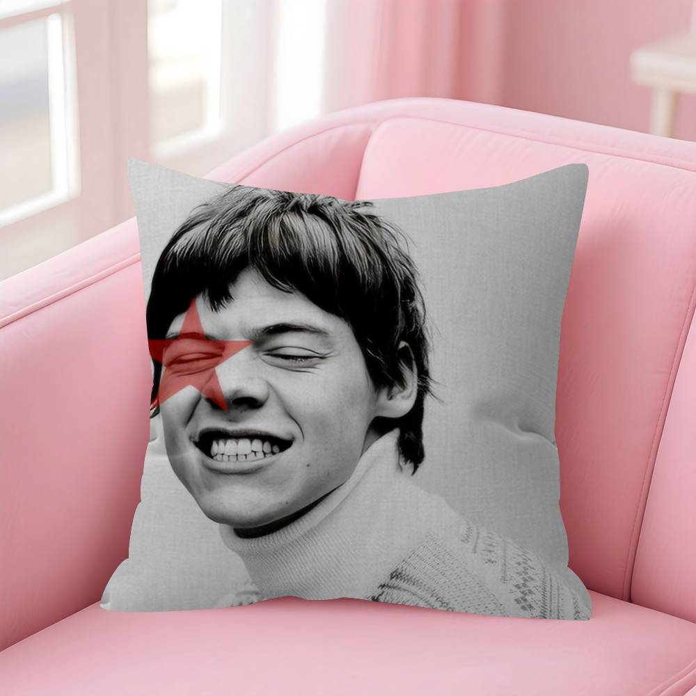 Singer Harris Styles    Stitch Lucky Dragon Pillow Cover Sofa Cushion Cover Home Room Decoration Children Gift