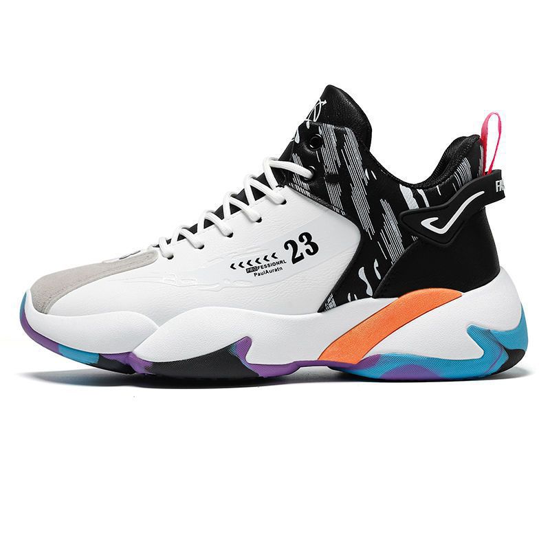 High Top Shoes for Men's Foreign Trade Four Seasons New Basketball Shoes Trendy Student Running Men's Shoes Casual Shoes Men's Sports Shoes