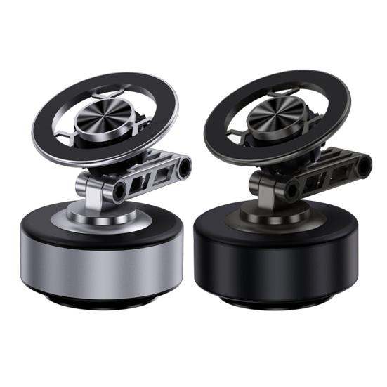 Foldable Magnetic Car Phone Holder 360 Degrees Rotatable Vacuum Suction Phone Mount for Dashboard