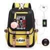 Blue Prison Anime School Bag College Wind Large Capacity Middle School Student Usb Backpack