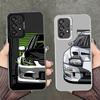 Simple Japanese Sports Cars Pattern Soft Phone Case for Samsung A17 A16 A15 A14 A13 A57 A56 A55 A54 A53 A37 A36 A35 A34 A33 A26