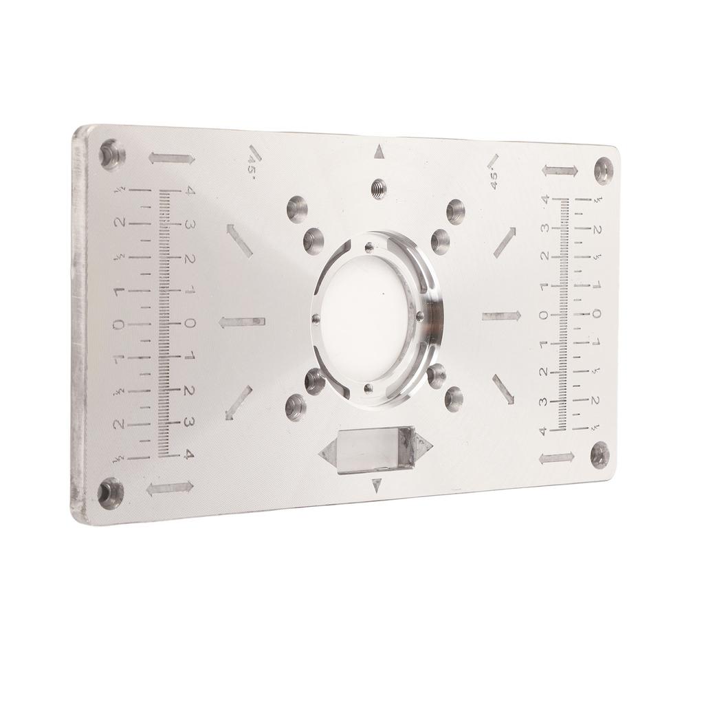 Máquina de Recorte Placa Abatible Aleación de Aluminio Mesa Guía de Fresado Tabla de Biselado para Carpintería