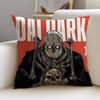 Dark DDai DarkS Cushion Cover Breathable and Skinfriendly Linen Pillowcase Square Removable and Washable Cushion