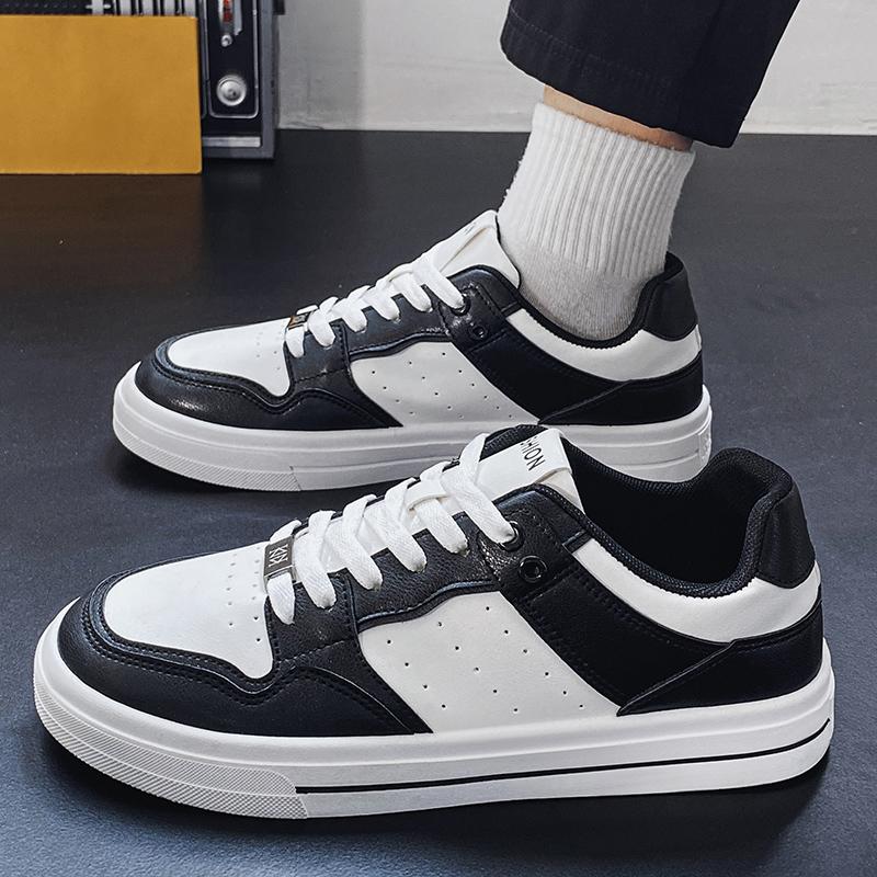 2025 Neue Atmungsaktive Herrenschuhe, Koreanische Version von All Sports Casual Board Schuhe, Abriebfest Rutschfest Kleine Weiße Schuhe