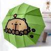 1PC Cute Capybara Automatic Open/close Umbrella with 8-Rib Structure for Women/Men, All-Season Use - Fashion Lovers Yy250919050