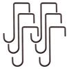 6 Pcs 2 X 6 Inch Fence Hooks Patio Hooks Metal Hangers for Vinyl Fences Indoor and Outdoor Hanging