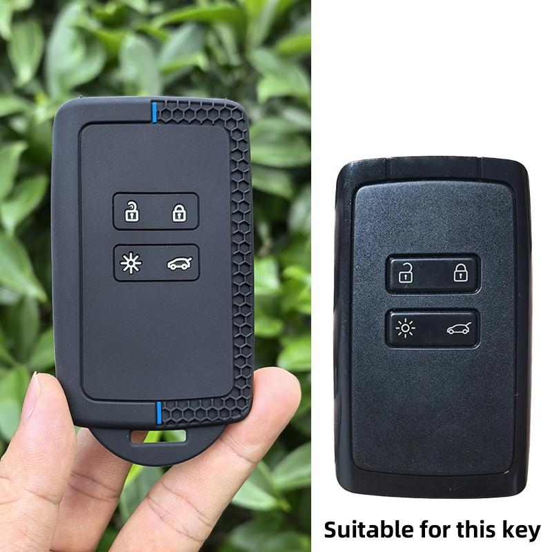 For Renault Koleos Kadjar Captur Megane Talisman Espace Clio Zoe Scenic 4 Arkana Dacia Sandero Silicone Car Key Case Cover