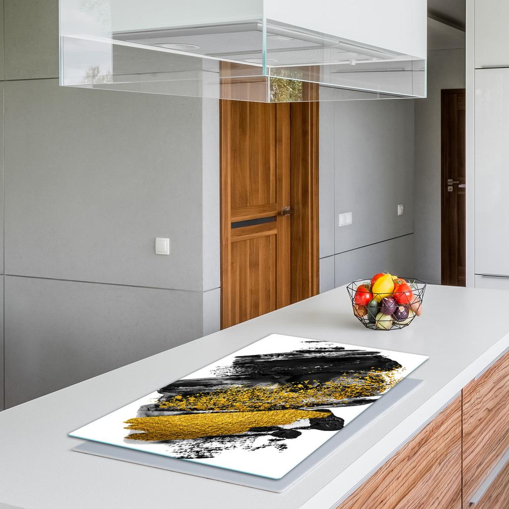 GLASS PROTECTIVE PLATE FOR STOVE 90x52 PATTERN