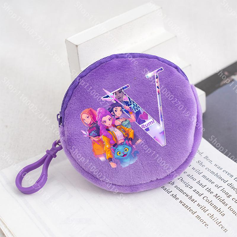 K Pop Demon Hunters Meisjes Portemonnee Kind Schattig Letter Cartoon Print Grote Capaciteit Cosmetische Tas Draagbare Handtas Kinderen Cadeaus