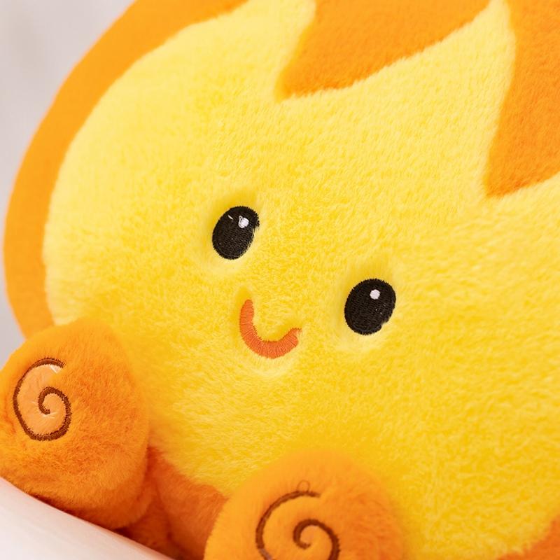 New Little Flame Plush Toy Lovely Flame Stuffed Doll Soft Simulation Flame Comfortable Plush Pillow Sofa Decorative Cushion