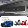 For Kia Sportage 2022 2023 2024 2025 Real Soft Carbon Fiber Sticker LHD Car Window Button Lift Panel Trim Interior Accessories