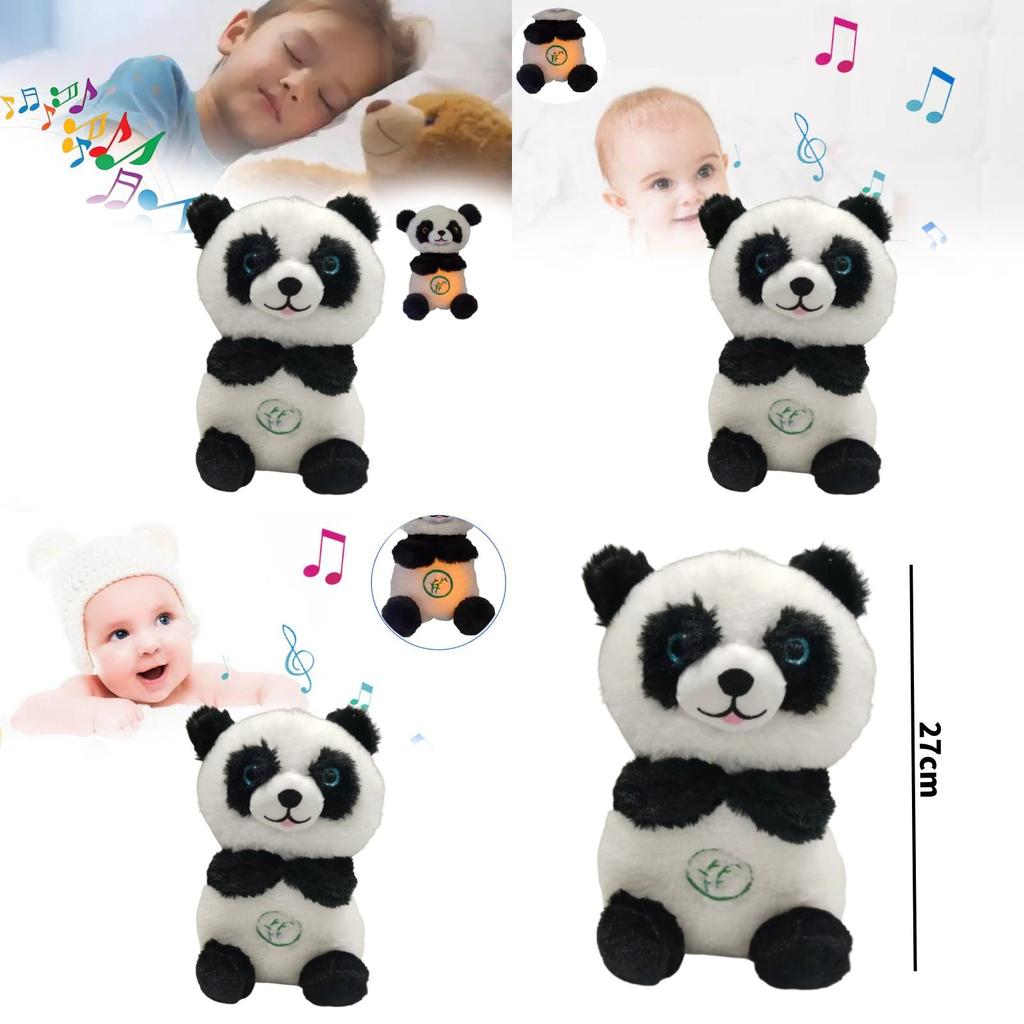 Breathing Panda Plush Toy For Babies With Music And Soothing Features For Infant Comfort