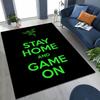 Fashion Razer Logo Moto Art Rug for Bedroom Living Room Sofa Home Doormat Decor, Large Kid Non-slip Floor Mat