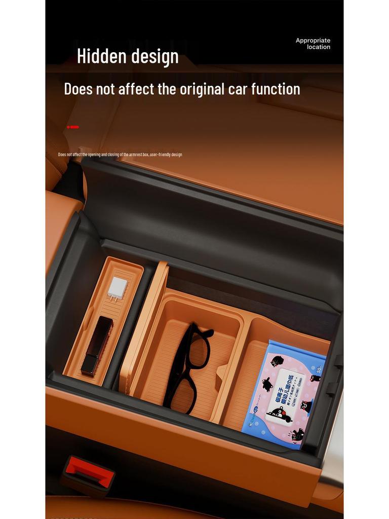 Xiaomi YU7 Armstödslåda Silikonkudde & Förvaringsorganisatör för Bilinteriör