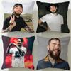 Music Artist Post Malone Cushion Cover Soft  EasyWash Pillow Case  Versatile for Couch Bed Travel and Office