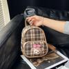 Shelliemay Duffy Simple Plaid Lightweight Canvas Bag For Daily Use And Student Commuting